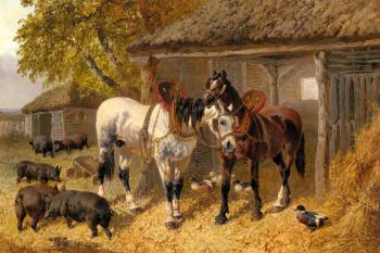 John Frederick Jr Herring : The Farmyard IV